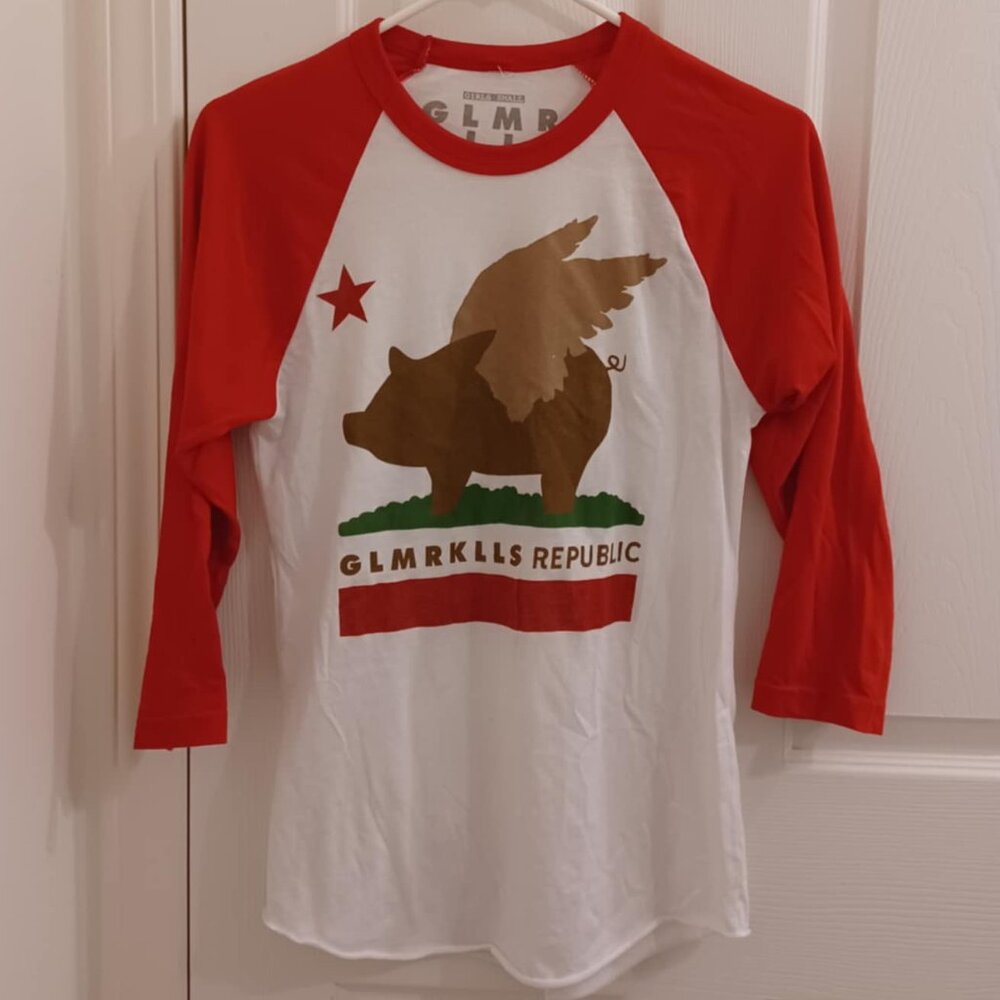 Glamour Kills Baseball Tee